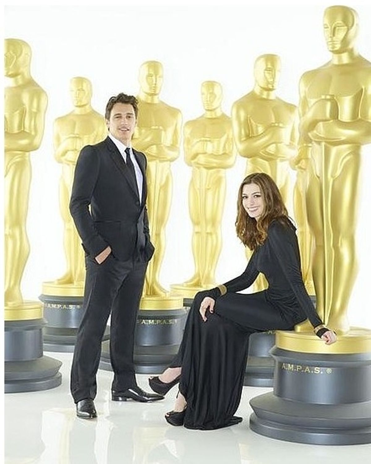 James Franco and Anne Hathaway at 
